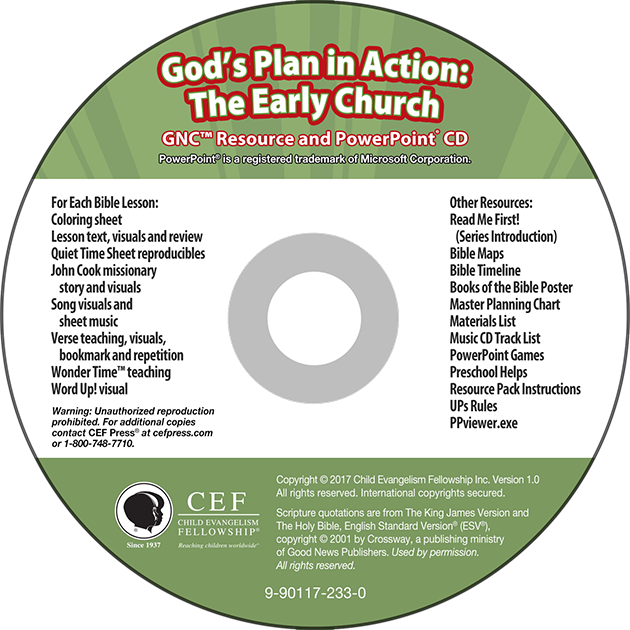 God's plan in Action: The Early Church PP CD