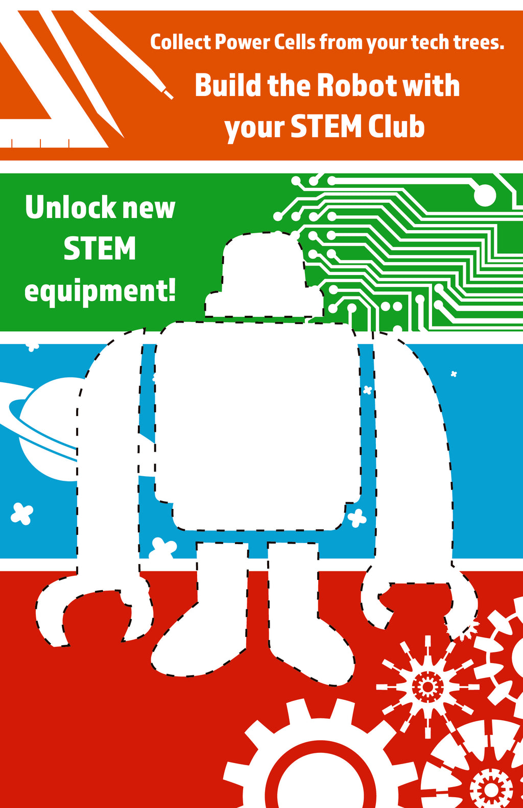 Robot Poster & Stickers